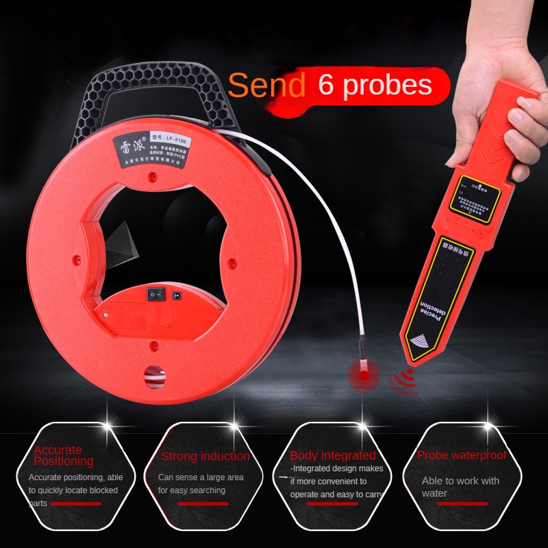Power Tools Inspection - เครื่องตรวจจับท่อไร้สาย เครื่องทดสอบการอุดตันของท่อพีวีซี เครื่องระบุตำแหน่งท่อผนัง เครื่องมือตรวจสอบสำหรับช่างไฟฟ้ามืออาชีพ