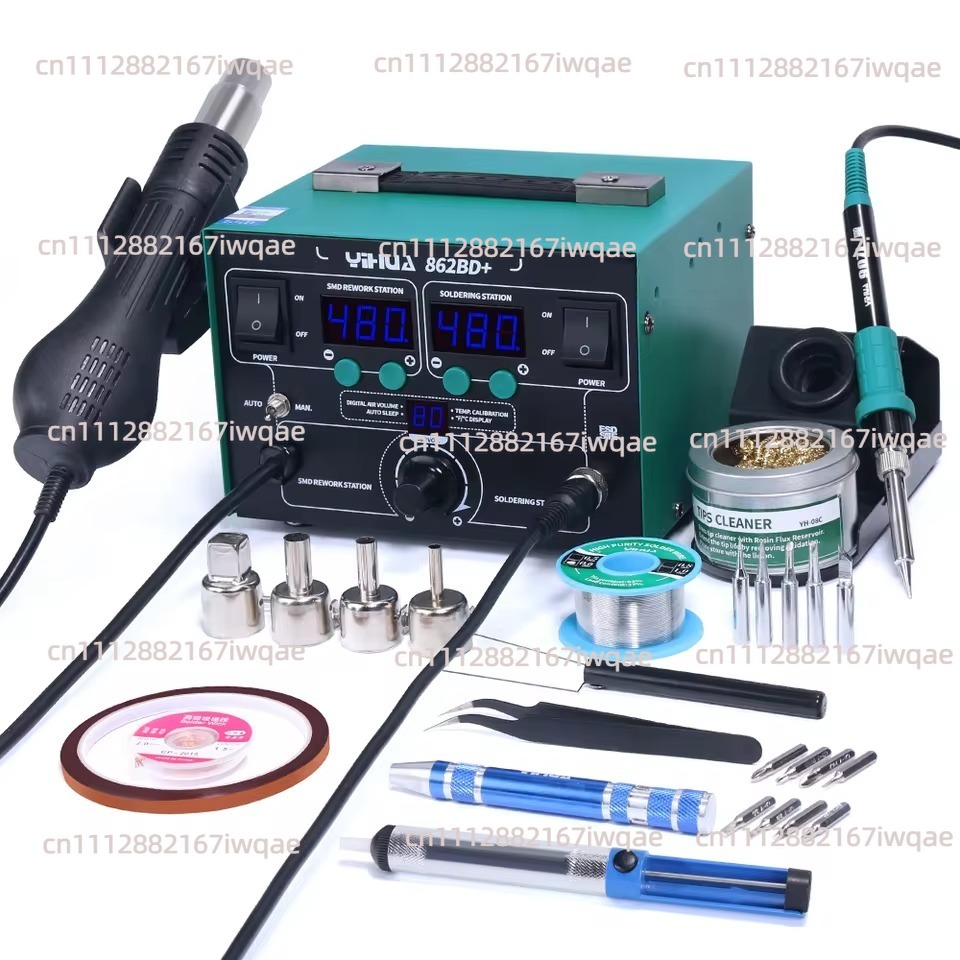 Power Tools Used In Welding - YIHUA 862BD+ ปืนลมร้อนสถานีบัดกรี 720W พลังงานสูง พร้อมฮีตเตอร์นำเข้า