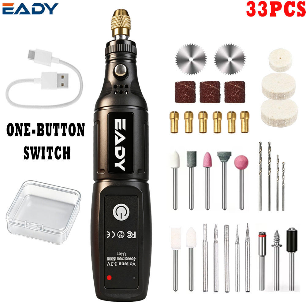 Power Tools Aeg - เครื่องมือโรตารี่สว่านไฟฟ้าขนาดเล็กไร้สาย – ปากกาแกะสลักแบบชาร์จ USB สำหรับขัด ขัดเงา