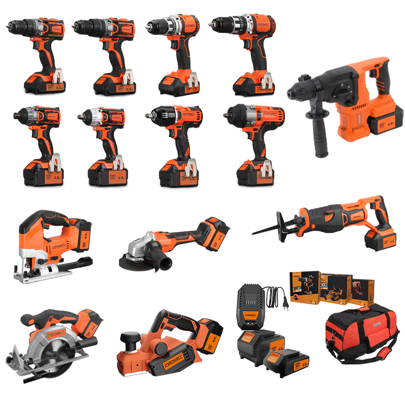 Power Tools Combo Kits - ชุดเครื่องมือไร้สาย KAFUWELL PA4500-72H ชุดคอมโบ 20v สว่านกระแทกไร้สาย
