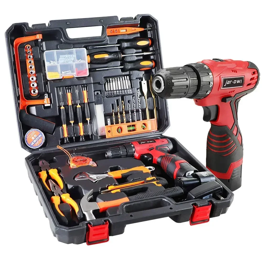 Power Tools Combo Kits - ชุดเครื่องมือไฟฟ้า 128 ชิ้น ราคาประหยัด พร้อมสว่านไร้สาย 16.8V