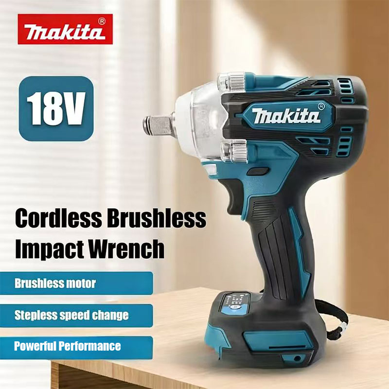 Power Tools Makita Set - ชุดเครื่องมือประแจไร้สาย Makita DTW300 18V Brushless แรงบิด