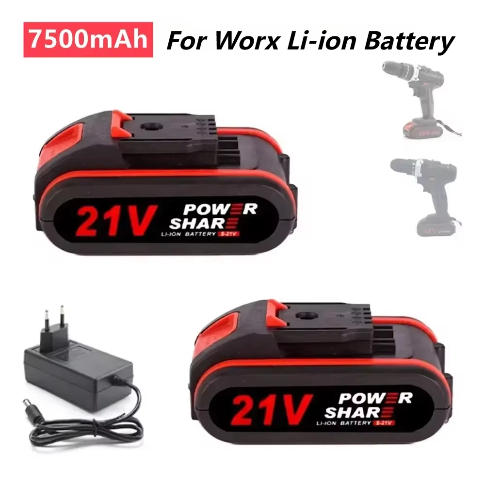 Power Tools Aeg - 21V ความจุสูงแบตเตอรี่ลิเธียมไอออนแบบชาร์จไฟได้สําหรับ WORX 18V 20V เลื่อยไฟฟ้าไฟฟ้าเจาะและสวนเครื่องมือ