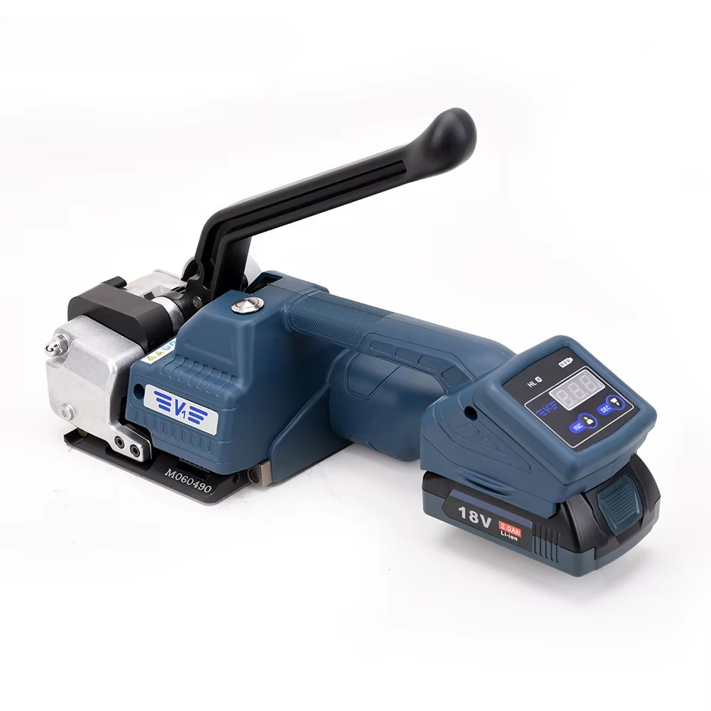 Power Tools Machine - เครื่องรัดพลาสติกแบบกึ่งอัตโนมัติขนาด 13-16 มม. ใช้แบตเตอรี่ รุ่น V1