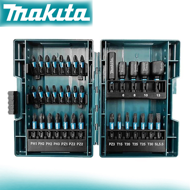 Power Tools Makita Set - ชุดดอกไขควงกระแทก Makita E-06638 จำนวน 35 ชิ้น