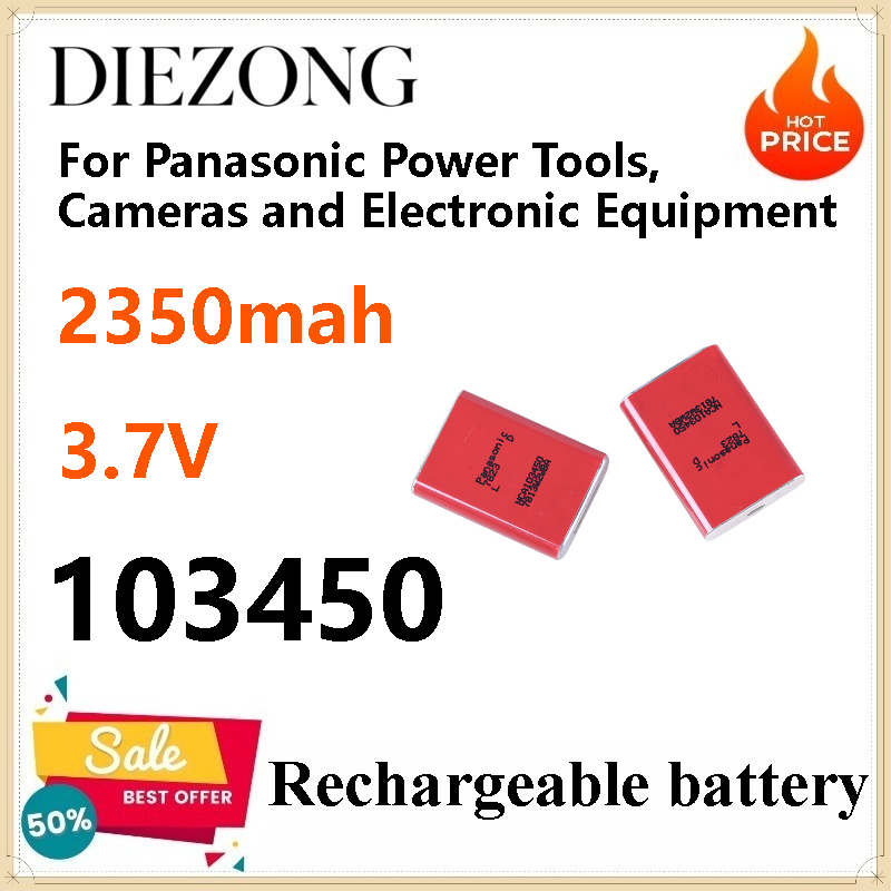 Power Tools Panasonic - 4 ชิ้น 3.7V NCA103450 2350 มิลลิแอมป์แบตเตอรี่สำหรับเครื่องมือไฟฟ้าพานาโซนิค,กล้องและอุปกรณ์อิเล็กทรอนิกส์
