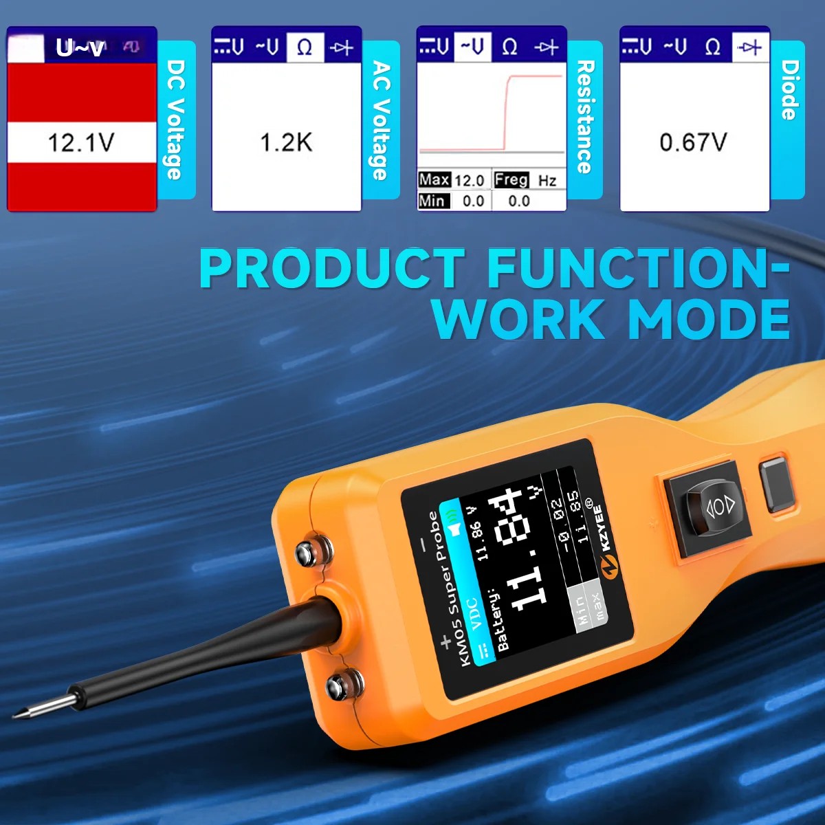ชุดทดสอบวงจรไฟรถยนต์ KZYEE KM0 - Power Tools Inspection บทวิจารณ์และราคา