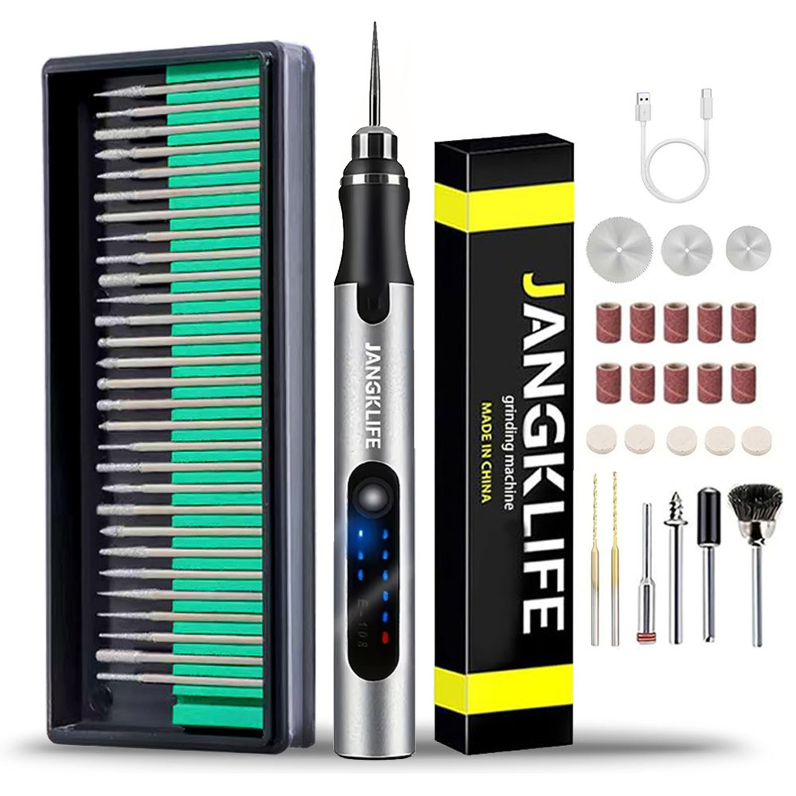 ชุดเครื่องมือหมุนไร้สาย USB ปา - Power Tools Makita Set บทวิจารณ์และราคา