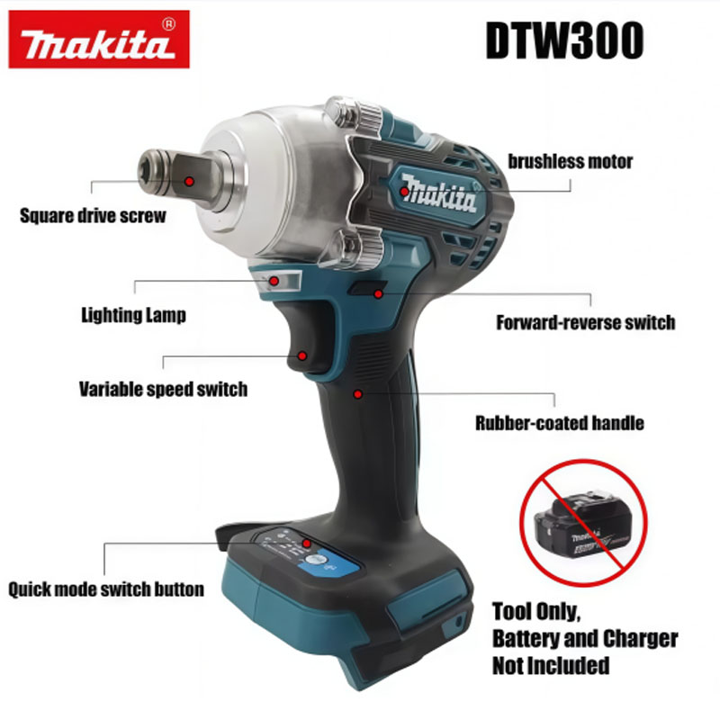 ชุดเครื่องมือประแจไร้สาย Makit - Power Tools Makita Set บทวิจารณ์และราคา