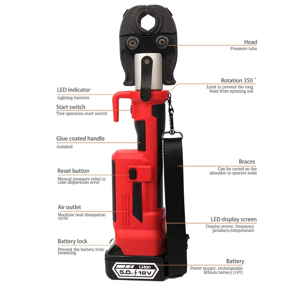 เครื่องมือจีบ/กดท่อไฮดรอลิกไฟฟ - Power Tools Machine บทวิจารณ์และราคา