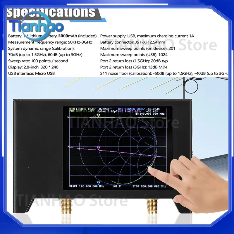 เครื่องวัดสัญญาณนาโน VNA รุ่น  - Power Tools Vector บทวิจารณ์และราคา