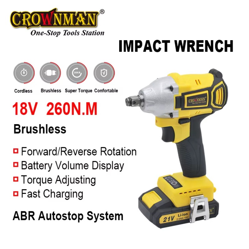 ประแจบลัชเลสไร้สาย แรงบิด 260- - Power Tools Impact บทวิจารณ์และราคา