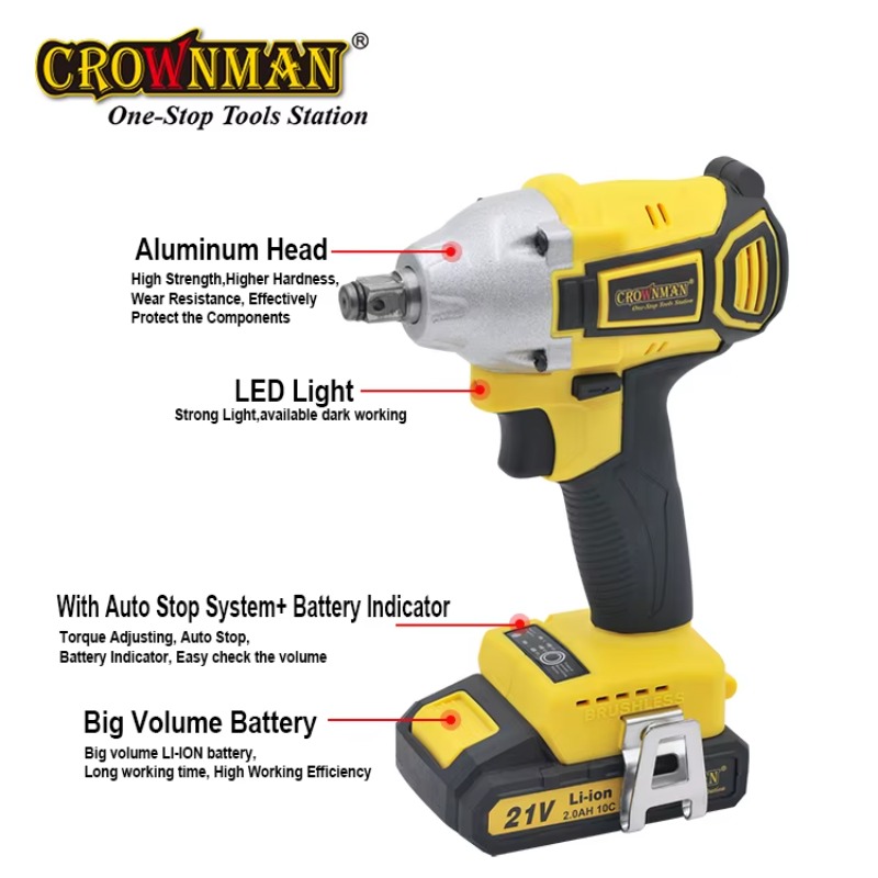 ประแจบลัชเลสไร้สาย แรงบิด 260- - Power Tools Impact บทวิจารณ์และราคา